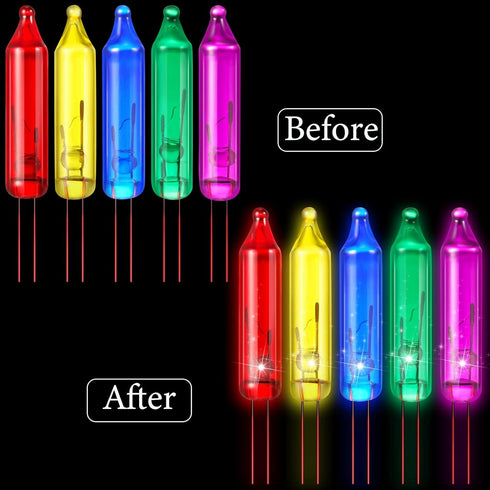 120 Count 6v Bulbs Bulb Remagr Mini Christmas Replacement Lights for Christmas Trees Decoration Light Supplies Indoor
