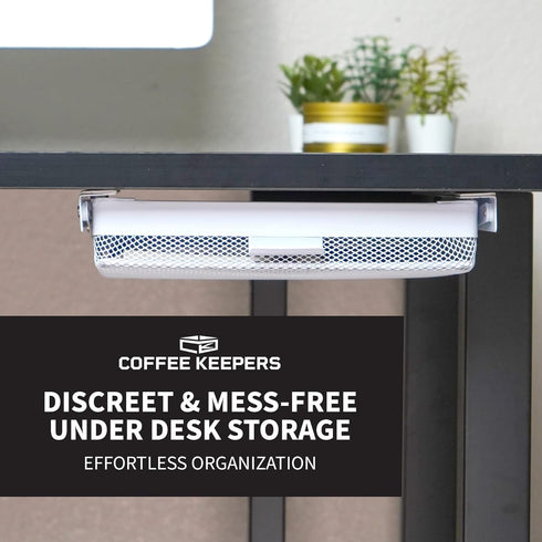 Everything Keeper Organizer for Home, Kitchen, Bathroom, RV - Compact Metal Basket, Easy Install