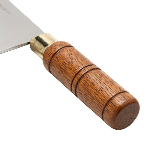Winco Blade Chinese Cleaver with Wooden Handle – Blade 8”x3 ½”, Overall Length 12 ½”
