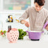 Hemoton Cutlery Utensil Drying Rack, Strawberry Shaped Flatware Storage Basket, Countertop Organizer for Kitchen