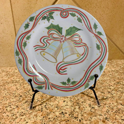 2 Pack Upgraded 10 Inch Plate Display Stands, Anti-Slip Iron Photo Holders for Decorative Plates, Picture Frames