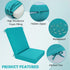 idee-home Outdoor Patio Dining Chair Cushion, High Back Density Foam Chair Cushions Seat with Removable Cover