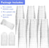 Monrocco 50 Pack 5 oz Plastic Dessert Cups with Lids and Spoons, Small Parfait Yogurt Pudding Cups with Lids for Party