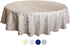 Tektrum Heavy Duty 70 Inch Round Tablecloth - Damask Jacquard Table Cover, Waterproof/Stain Resistant/Wrinkle Free