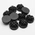 30Pcs Wire Cube Connectors - Plastic Grid Cube Organizer Connector for Modular Closet Storage & Wire Shelving (Black)