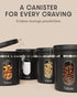 Veken Coffee Canister with Window, Airtight Stainless Steel Kitchen Food Storage Container with Date Tracker and Scoop