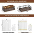 Guest Towel Holder Tray for Bathroom, Oak and Iron Napkin Holder for Powder Room, Black & Walnut