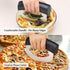 KITCHENDAO Come Apart Mezzaluna Salad Chopper Knife Tool, Super Sharp Double Blade Stainless Steel Rocker Knife for