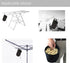Clothespin Bag Hanging Clothesline Peg Organizer Storage Bags, Dust-proof (Black)