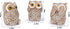 Set 3 of Owl Statues Home Dcor, Cute Owl Figurines for Shelf, Living Room Bedroom Office Desktop, Bookshelf, Animal