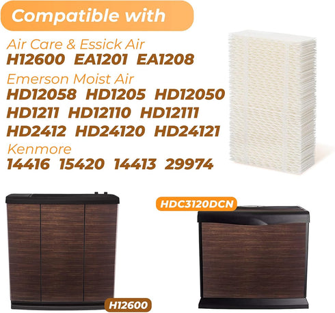 Ximoon HDC411 Humidifier Wick Filter 4 Pack for AIRCARE Essick Air HD1205 HD1211 EA1201 EA1208
