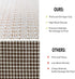 Non Slip Rug Pads: 3x5 Rug Pad Gripper for Hardwood Floors, Under Carpet Anti Skid Mat, Beige to Keep Rugs Safe