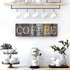 Rustic Farmhouse Kitchen Decor Sign | Printed Wall Hanging Coffee Bar Plaque | 16x5 inches