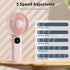 Mini Fan Handheld, 3 in 1 Rechargeable Small Portable Fan for Travel, 2400mAh Battery Operated with LED Display