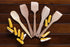 Nonstick Wooden Spoons for Cooking, 5 European Premium Spoons Set, 100% Healthy and Natural Wooden Utensils