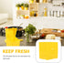IMIKEYA Cute Sliced Cheese Storage Container, Airtight Cheese Box with Flip Lid, Butter Block Fridge Keeper for Kitchen