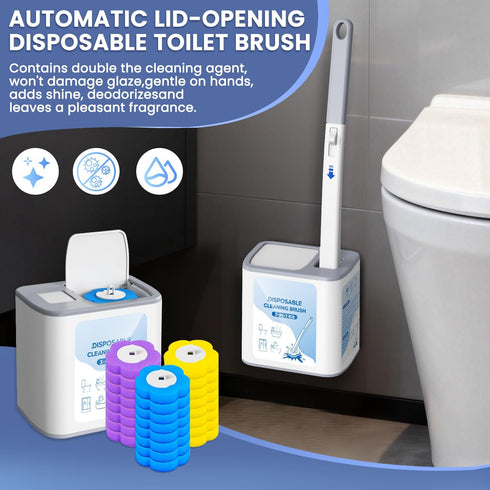XJDR 2026 Disposable Toilet Brush Cleaning System with Aromatherapy Refills (Ocean, Lemon, Lavender) Includes Cleaning