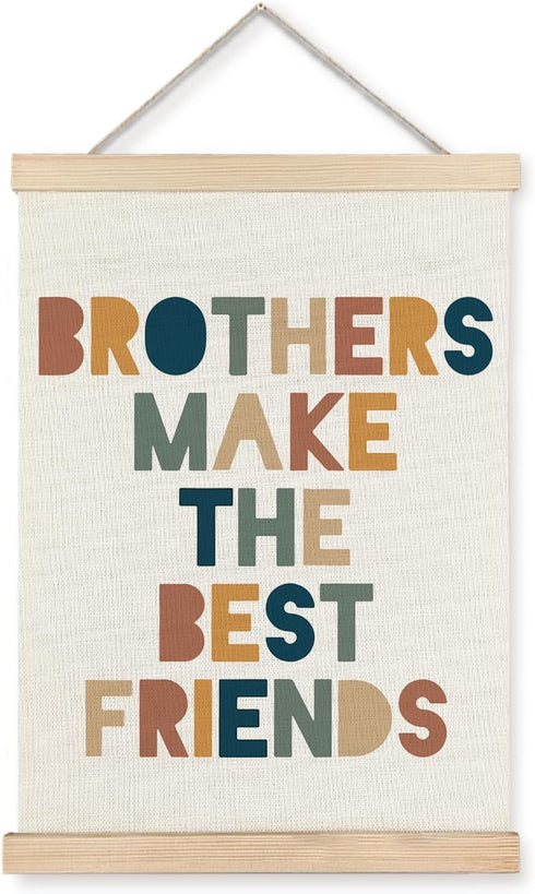 Supwhd Boys Room Decor, Nursery Wall Decor, Brothers Make The Best Friends