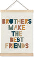 Supwhd Boys Room Decor, Nursery Wall Decor, Brothers Make The Best Friends