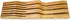 ROYALHOUSE Bamboo Knife Block Holder, In-Drawer Organizer for 7 Knives, Perfect Gift for Home and Chefs