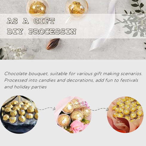 Haokixin 100 Packaging PCS Chocolate Holder,Clear Balls Acrylic Chocolate Box Holder,Chocolate Candy Holder