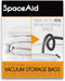 SpaceAid Jumbo Vacuum Storage Bags, 3 Pack Space Saver Sealer Compression Bags for Comforters, Bedding, Clothes