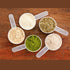 Plastic Measuring Scoop, 118.4 cc | 1/2 Cup | 4 fl oz | 118.4 mL Long Handle Spoons for Powders and Baking Supplies