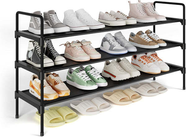 Kitsure Shoe Rack for Closet, Shoe Organizer for Front Door Entrance, Stackable