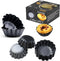Egg Tart Molds, 12PCS Mini Carbon Steel Non-Stick Tart Pans for Baking (3 Inch)