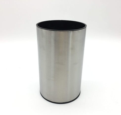 Stainless Steel Kitchen Utensil Holder, Round Shape Utensils Crock, 7" by 4.3" (utensils not included)
