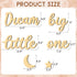 8PCS Xylolfsty Dream Big Little One Wall Decor Baby Room Decor Boho Moon Stars Wooden Sign Decoration Boys Girls