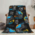 Jbofyee 80x60 Inch Monster Trucks Cars Throw Blankets All Season Ultra Soft Warm Gift for Boys Fleece Blanket for Home