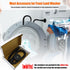 Washer Door Prop and Stopper for Front Load Washing Machine, Flexible Holder with 43mm Magnet Base, Black