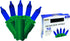 Brite Star Designer Series Mini Lights, 50 Lt, Blue, Green Wire