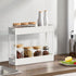 SPACELEAD Slim Storage Cart 4 Tier - Rolling Utility Organizer for Bathroom, Kitchen, Laundry Room & Narrow Places -