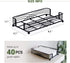 Countertop Black Guest Towel Holder Tray for Bathroom Disposable Paper Hand Towel Holder, Rectangle Napkin Organizer