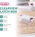 Sterilite 6 Qt ClearView Latch Box, Stackable Storage Bin with Latching Lid, 12-Pack