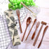 OKA Reusable Wooden Travel Cutlery Set Japanese Style Lunch Utensil Set with Case ,9 Pcs Wooden Flatware Including Reusable Knife Fork Spoon Chopsticks Straws & Cleaning Brush by OKA Directo