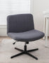 Armless LavishCover Chair Cover Office Desk Chair Cover, Waterproof and Elastic Criss Cross Chair Cover, Exquisite
