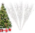 Losris Christmas Artificial Glitter Berry Stem Decorations Decorative Bead Sticks Xmas Picks
