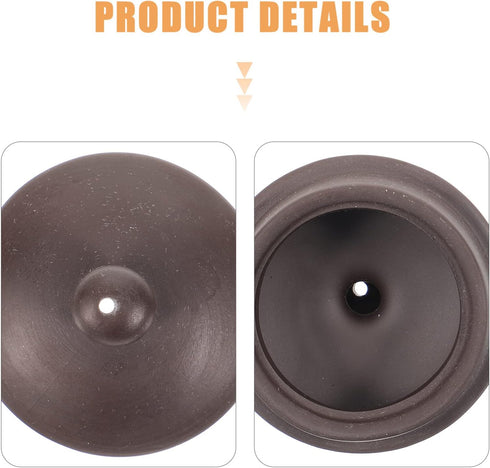 Yardwe Tea Kettle Lid, Replacement Lid for Purple Clay Tea Pot, Kungfu Teapot Top Lid for Blooming and Loose Leaf Tea