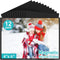 Picture Frame 12 Pack - Magnetic 4x6 inch Black Border Reusable Refrigerator Magnets for Display