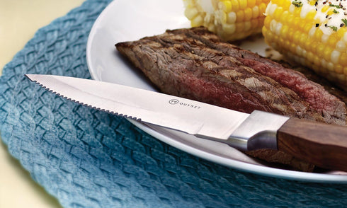 Outset QJ91 Jackson Steakhouse Knife Set, 4-Piece, Stainless Steel