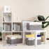 Yawinhe Fabric Storage Baskets, Large Foldable Closet Organizer for Shelves, Canvas Storage Bins for Clothes,