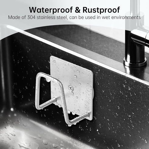 Everlling Sink,1 Magnetic Sponge Holder for Kitchen Pcs Strong Magnetic Stainless Steel Rack Stand, Kitchen