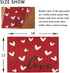Valentine's Day Love Heart Red Buffalo Check Placemats Set of 4, Heat-Resistant Table Mats for Kitchen Dining