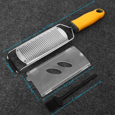 Pro Zester Grater, Lemon Parmesan Chocolate Zester with Razor-Sharp Stainless Steel Blade