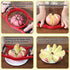 Newness 5.12 Inch Extra Large Apple Slicer, Heavy Duty Cutter for 8 Slices, Stainless Steel Corer - Red