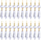 BronaGrand 20 Pieces Replacement Clear Chandelier Icicle Crystal Prisms Octogan Crystal Bead for