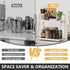 2087 Countertop, 2 Countertop, Coffee Bar Organizer for Multifunctional Coffee Station Organizer for Accessories